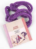 Japanese Silk Love Rope Purple Wrist Cuffs