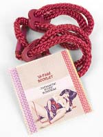 Japanese Silk Love Rope Red Wrist Cuffs
