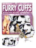 Zebra Furry Handcuffs