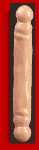 20 Inch Giant White Double Cock