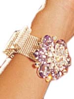 Rhodium Mesh Bracelet