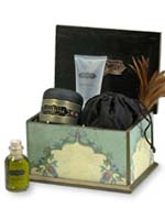 Kama Sutra Bedside Lovers Toolkit - bedside portions of some of the best selling Kama Sutra products are tucked discreetly into this elegant glass and wood boudoir box.