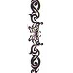 Tribal Butterfly 1 Armband Temporary Tattoo