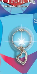 Precious Gems Intimate Charms Heart Belly Ring