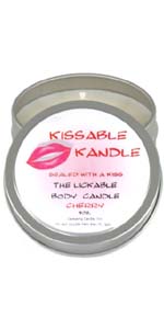 Cherry Kissable Lickable Body Candle