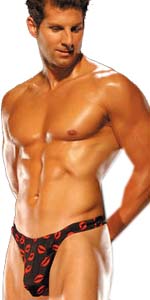 Kiss You All Over Mens Silk Thong