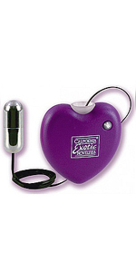 Retractable Heart Massager, Purple - SE1151-14