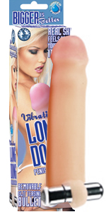 Vibrating Long Dong Penis Extension ~  NW2001