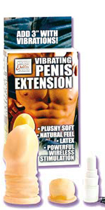 Vibrating Latex Penis Extension  ~  SE1602-01