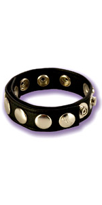 COLT Leather Cock and Ball Strap 8-Snap Fastener