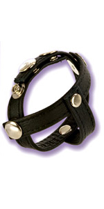 COLT Leather Cock and Ball Strap H-Piece Divider