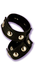 COLT Leather Cock and Ball Domed Strap