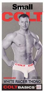 COLT White Racer Thong ~ Small