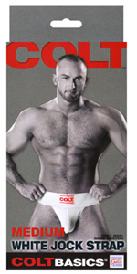 COLT Basics White Jock Strap ~ Medium