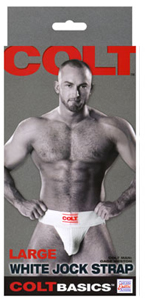 COLT Basics White Jock Strap ~ Large