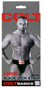 COLT Basics Black Jock Strap ~ Large