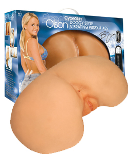 Adam and Eve Bree Olson CyberSkin Doggy Style Vibrating Pussy and Ass