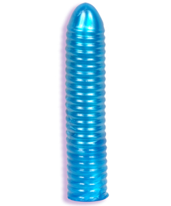 Radiant Gem Ribbed Dong Blue