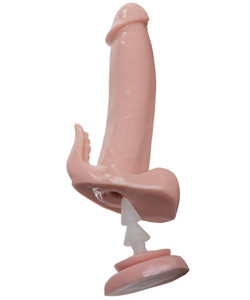 Trojan Single Dong Redi-Lock Flesh