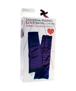 Universal Padded Love Swing Covers, Purple Crushed Velvet - TS1325-7