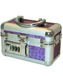 Lockable Small Vibrator Case Purple