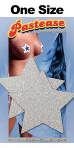 Silver Glitter Star Pastease