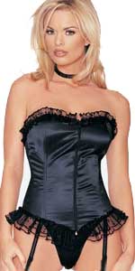Satin and Lace Corselet - LA8402