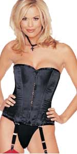 Black Satin Corset
