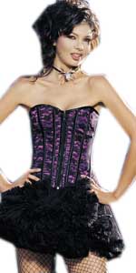 2 PC Zipper Front Lace Corset