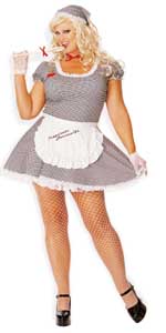Desperate House Wife 4 Piece Plus Size Costume Set