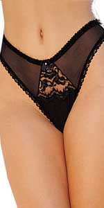 Chopper Bar Lace Thong