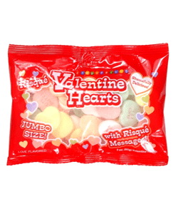 Risque Individually Wrapped Valentine Jumbo Hearts Bag