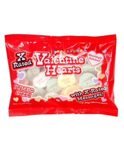 X-Rated Individually Wrapped Valentine Jumbo Hearts Bag