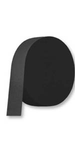 Black Crepe Party Streamer ~ AMS-18202.10