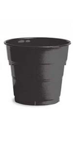 9 Oz. Black Plastic Cups ~ AMS-43035.10