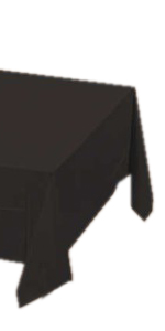 Black Plastic Rectangle Table Cover ~ AMS-77015.10