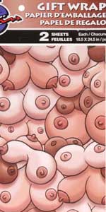 Lots of Boobies Wrapping Paper