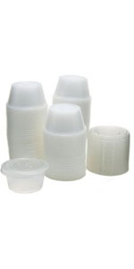 Jello Shot Cups with Lids 125 PCS