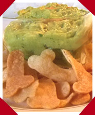 Pecker Crispy Tortilla Chips with Guacamole