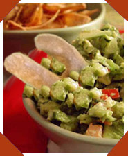 Pecker Crispy Tortilla Chips with Guacamole