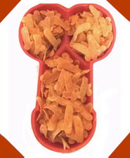 Pecker Crispy Tortilla Chips with Red Pecker Serving Platter