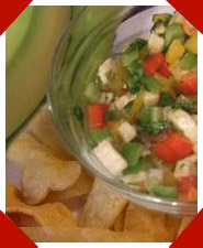 Pecker Crispy Tortilla Chips with Hot Banana Salsa