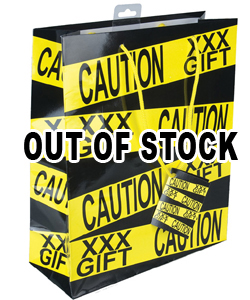 Caution XXX Gift Gift Bag  [EL-7618-BAG13]