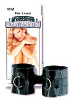 Black Patent Leather Passion Restraints Ankle Cuffs