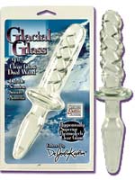 Dr. Joel Kaplan Glacial Glass Clear Glass Dual Wand