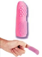 Pink Rubber Finger Sleeve