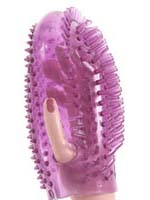 Purple Dual Textured Jelly Pleasure Mitt