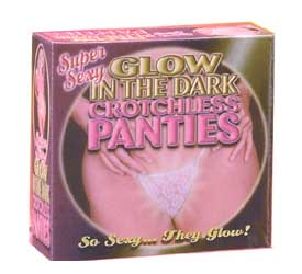Glow In The Dark Crotchless Panties