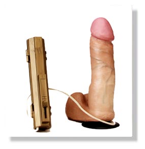 6 inch Realistic Rotating Squirmy with Suction and Balls