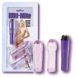 Miti-Mite Vibrator with Silicone Sleeves